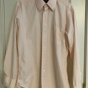 Vintage 70s, men's long-sleeved light pink dress shirt, Joseph Magnin